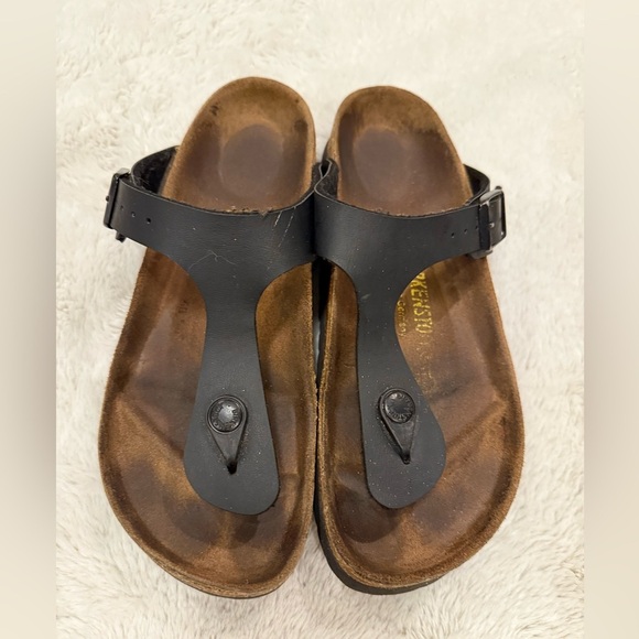 Birkenstock Gizeh Birko-Flor - Black 38 (7) - Picture 3 of 6
